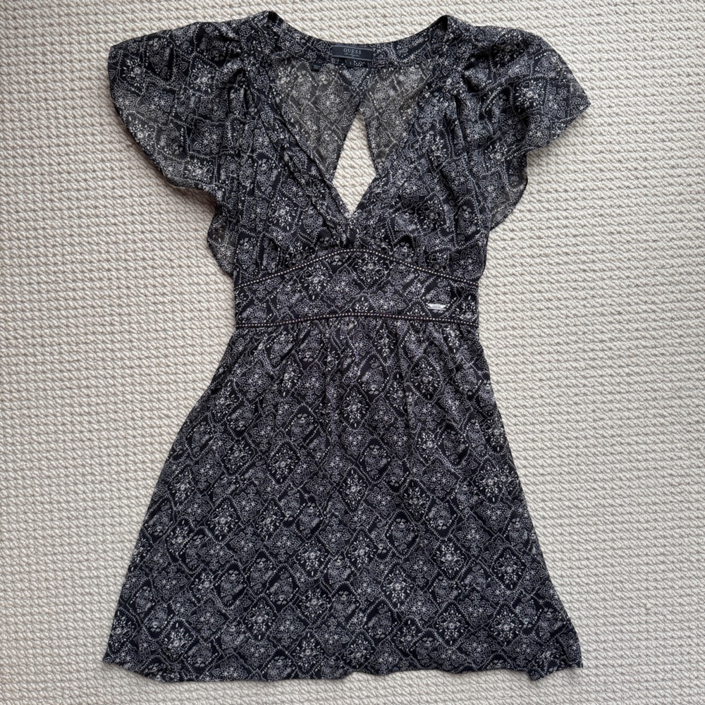 Guess Flowy Patterned Dress Size 1